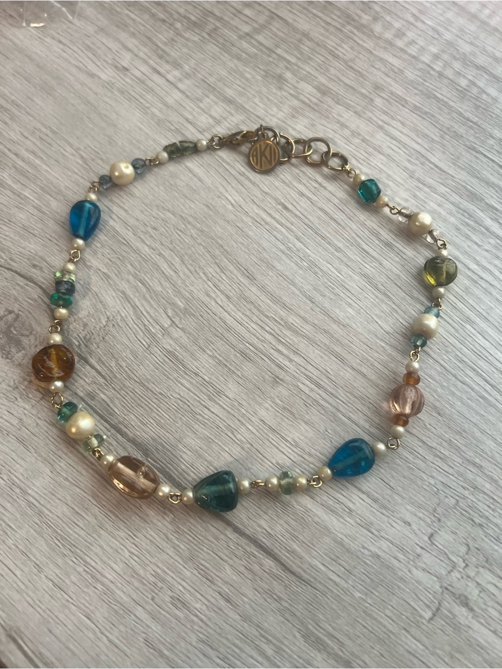 5/$25 Boho Chic Multi-Color Bead & Pearl Necklace AKJ